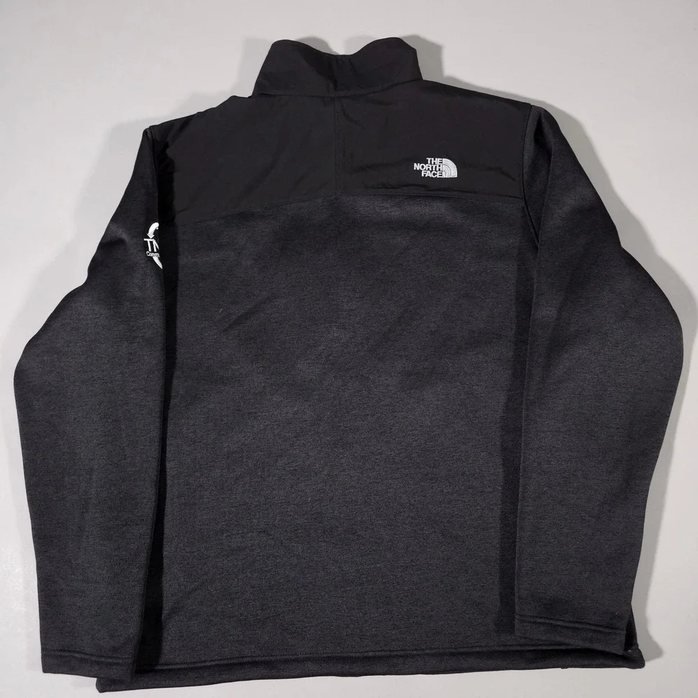 The North Face Far North Jacket Mens XL Black Gray Full Zip Fleece‎ NF0A3LH6